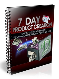 7 day product creation crash course
